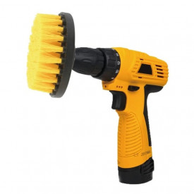 Perie rotunda medie pentru Mocheta & Uz Caznic / Profesional - Detailing Carpet Brush cu Adaptor Bormasina
