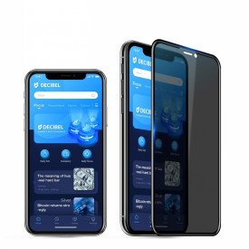 Folie de sticla 5D Apple iPhone 11 PRO MAX, Privacy Glass Elegance Luxury, folie securizata duritate 9H