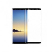 Folie de sticla pentru Samsung Galaxy Note 8, cu margini colorate Negru