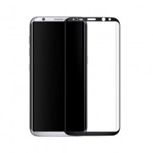 Folie de sticla Samsung Galaxy S8 , Elegance Luxury margini curbate colorate Black