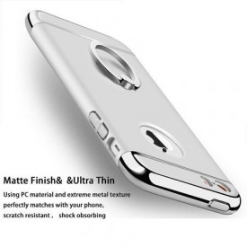 Husa Apple iPhone 6/6S , Elegance Luxury 3in1 Ring Silver