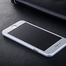 Husa Apple iPhone 6/6S, FullBody Elegance Luxury Silver, acoperire completa 360 grade cu folie de sticla gratis