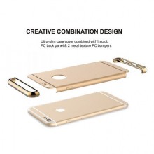 Husa Apple iPhone 6 Plus/6S Plus, Elegance Luxury 3in1 Gold