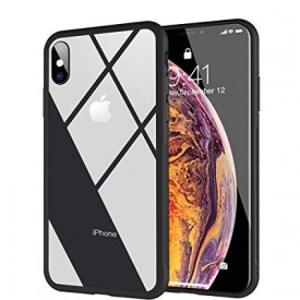 Husa Apple iPhone XS MAX Magnetica 360 grade Negru, Perfect Fit cu spate de sticla securizata premium + folie de sticla pentru ecran gratis