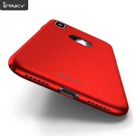 Husa de protectie pentru Apple iPhone XS MAX, iPaky Pro Rosu Original Case, acoperire completa 360 grade cu folie de protectie gratis