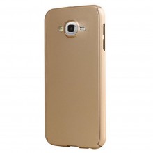 Husa FullBody Elegance Luxury Gold pentru Samsung Galaxy J7 2016 acoperire completa 360 grade cu folie de protectie gratis