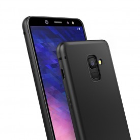 Husa pentru Samsung Galaxy A6 Plus, Perfect Fit , Silicon TPU Negru