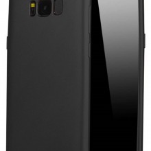 Husa Samsung Galaxy S8, FullBody Elegance Luxury Black, acoperire completa 360 grade cu folie de protectie gratis