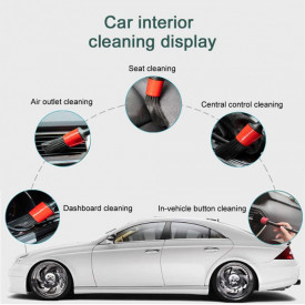 Set 5 perii profesionale pentru curatat interior si exterior auto, elemente de caroserie, bord, jante, detailing auto