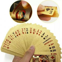 Carti de joc Aurii Casino Poker, aspect Euro €