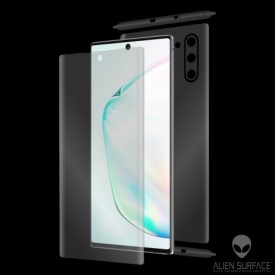 Folie Alien Surface HD, Samsung GALAXY NOTE 10 Plus fata, spate, laterale + Alien Fiber Cadou