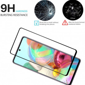 Folie de sticla Samsung Galaxy A71, 5D FULL GLUE Negru