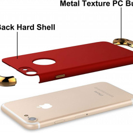 Husa Apple iPhone 6/6S, Elegance Luxury 3in1 Red