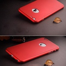 Husa Apple iPhone 6 Plus/6S Plus, FullBody Elegance Luxury iPaky Red, acoperire completa 360 grade cu folie de sticla gratis
