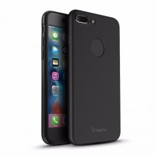 Husa Apple iPhone 7 Plus, FullBody Elegance Luxury iPaky Black, acoperire completa 360 grade cu folie de sticla gratis