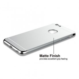 Husa Apple iPhone 8, Elegance Luxury 3in1 Argintiu