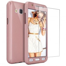 Husa FullBody Elegance Luxury Rose-Gold pentru Samsung Galaxy J3 2016 acoperire 360 grade cu folie de protectie GRATIS !