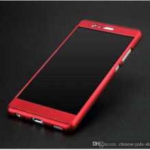 Husa Huawei P10 Lite, FullBody Elegance Luxury Red, acoperire completa 360 grade cu folie de sticla gratis