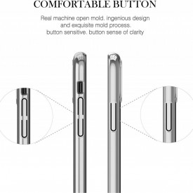 Husa Kingxbar pentru Apple iPhone X design Cristale Swarovski - Silver