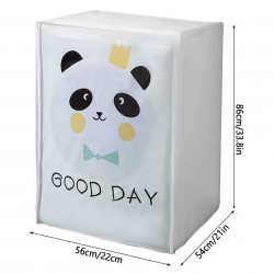 Husa pentru masina de spalat rufe si uscator de rufe cu incarcare frontala, dustproof, impermeabila, Design Panda