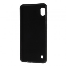 Husa pentru Samsung Galaxy A10, Perfect Fit, cu insertii de carbon, negru