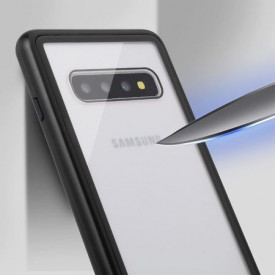 Husa Samsung Galaxy S10 Magnetica 360 grade Black, Perfect Fit cu spate de sticla securizata premium + folie de protectie gratis