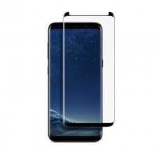 Pachet husa Elegance Luxury Slim Antisoc Black pentru Samsung Galaxy S8 cu folie de sticla mini Black gratis !