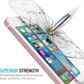 Pachet husa Elegance Luxury Tip Oglinda Silver pentru Apple iPhone 5 / Apple iPhone 5S / Apple iPhone 5SE cu folie de sticla gratis !