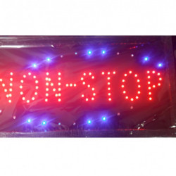 Reclama Text LED - " NON-STOP " - animatie luminoasa dinamica
