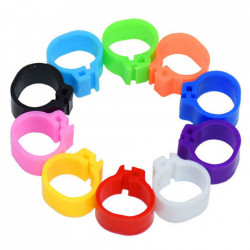 Set 100 cleme clipsuri de plastic 8mm porumbei sau alte pasari