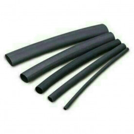 Tub Termocontractabil Varnis 70 buc / set, rezistente la foc, contractie 2 la 1 Negru