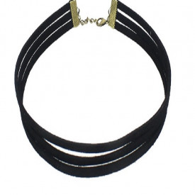 Choker Fashion Black MS - Colier elegant pentru gat - Black Delux