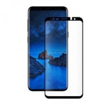 Folie de sticla pentru Samsung Galaxy S9 Plus, cu margini colorate Negru