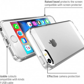 Husa Apple iPhone 5/5S/SE, TPU slim transparent
