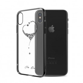 Husa Kingxbar pentru Apple iPhone X design Cristale Swarovski - Black