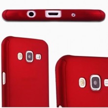 Husa Samsung Galaxy J3 2017, FullBody Elegance Luxury Red, acoperire completa 360 grade cu folie de sticla gratis