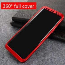 Husa Samsung Galaxy S8, FullBody Elegance Luxury Red, acoperire completa 360 grade cu folie de protectie gratis