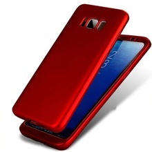 Husa Samsung Galaxy S8 Plus, FullBody Elegance Luxury Red, acoperire completa 360 grade cu folie de protectie gratis