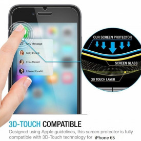 Pachet husa Elegance Luxury slim TPU transparenta pentru Apple iPhone 6 Plus / Apple iPhone 6S Plus cu folie de sticla gratis