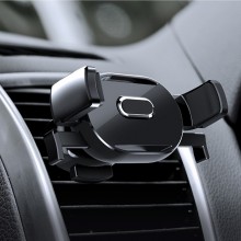 Suport de telefon prindere in ventilatie EASY ONE TOUCH NEGRU