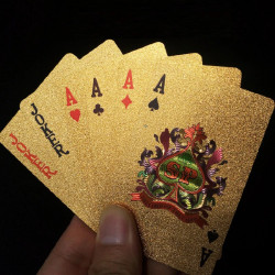 Carti de joc Aurii Casino Poker, aspect Dolar $