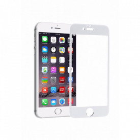 Folie de sticla Apple iPhone 6/6S, margini colorate White