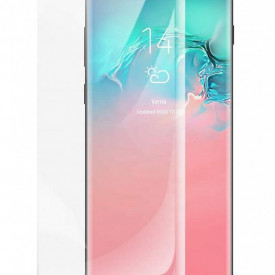 Folie de sticla pentru Samsung Galaxy S10, cu margini colorate Negru