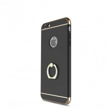 Husa Apple iPhone 6 Plus/6S Plus, Elegance Luxury 3in1 Ring Black