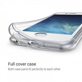 Husa Apple iPhone 6 Plus/6S Plus, FullBody Elegance Luxury 360º ultra slim Silicon TPU, acoperire fata spate