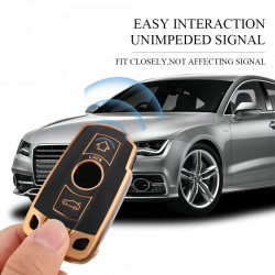 Husa de protectie premium pentru cheie auto compatibila cu BMW E60 E61 E70 E81 E87 E90 E91 E92 X1 X5 X3 1 3 5 6 Z4