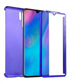 Husa FullBody Albastru pentru Huawei P30 PRO cu folie de sticla inclusa