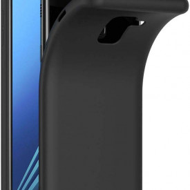 Husa Samsung Galaxy A8 2018, slim antisoc Negru