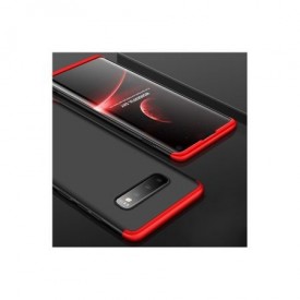 Husa Samsung Galaxy S10, Elegance Luxury, 360° 3in1 Negru-Rosu