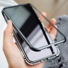 Husa Samsung Galaxy S8 PLUS , Magnetica Negru, Perfect FIt cu spate de sticla securizata premium